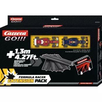 Expansão de pista de carros de slot CARRERA GO!!! Formula Racer - conjunto de carris adicional para expandir o layout GO!!!