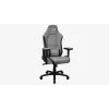 Cadeira gaming universal Aerocool Crown AeroSuede com assento acolchoado, cinzento pedra