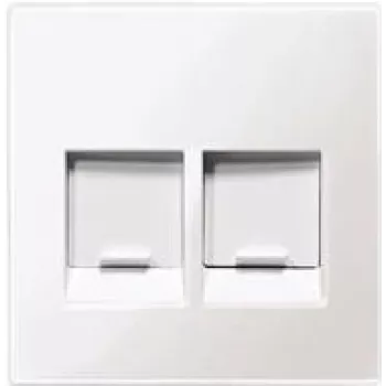 Cobertura de interruptor de parede merten MEG4562-0325 branca termoplástico sem parafusos