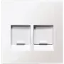 Cobertura de interruptor de parede merten MEG4562-0325 branca termoplástico sem parafusos