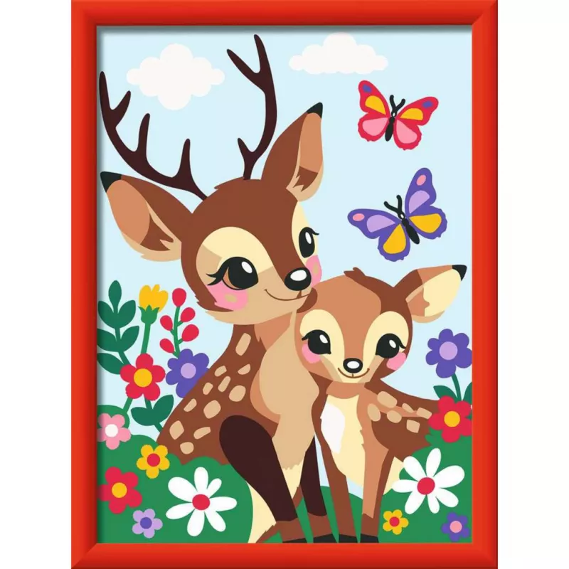 Conjunto de pintura por números Ravensburger CreArt Veado Feliz — conjunto de pintura em tela numerada