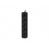 Cabo de extensão elétrica Lanberg PS0-05F-0300-BK 3m 5 tomadas AC interior preto
