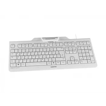 Teclado CHERRY KC 1000 SC USB suíço cinzento