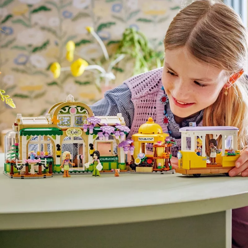 LEGO conjunto LEGO FRIENDS 42671 Café de Plantas & Florista Conjunto de brincar com funções de café e florista