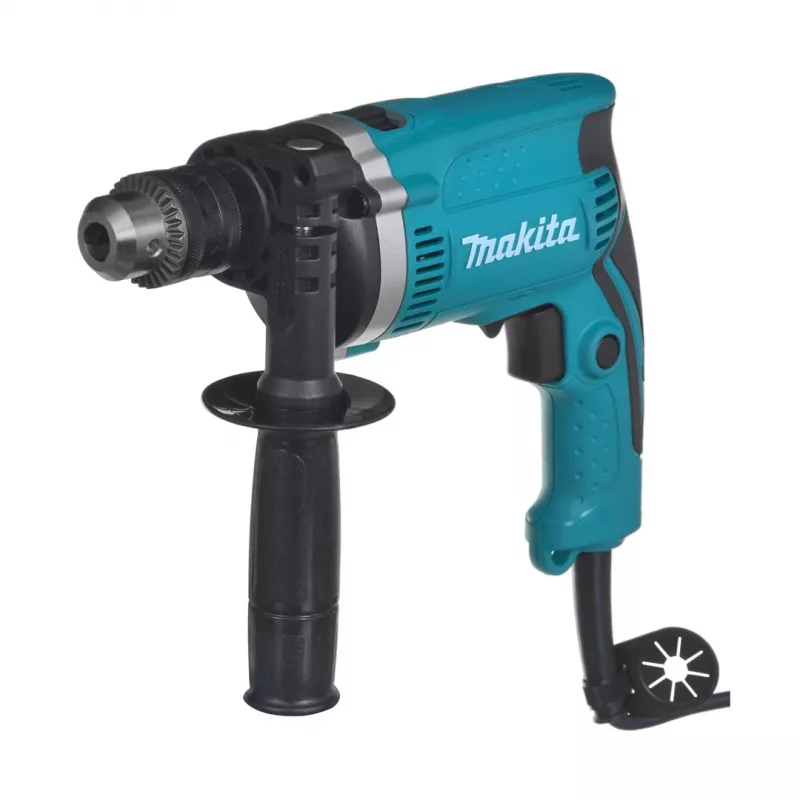 Berbequim Makita HP1630K com bucha de coroa dentada 3200 rpm preto, azul 2,1 kg