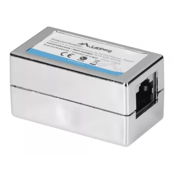 Adaptador de acoplamento de cabos Lanberg AD-RJ45-RJ45-OS6 RJ-45 prateado