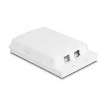 Tomada de fibra ótica DeLOCK 2 x SC Simplex LC Duplex branco