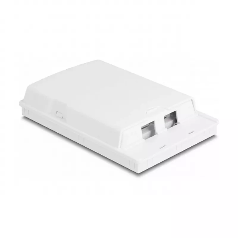 Tomada de fibra ótica DeLOCK 2 x SC Simplex LC Duplex branco
