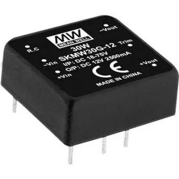 Adaptador de alimentação/inversor Mean Well SKMW30F-03 — 30 W de saída, certificado RoHS, 18 g
