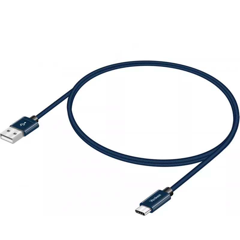 Cabo YENKEE YCU 301 BE USB-A 2.0/USB-C 1m lilás
