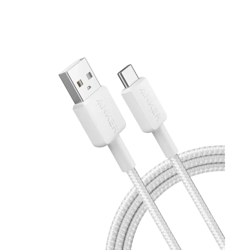 Cabo USB-A para USB-C Anker A81H5G21 — 0,9 m, branco