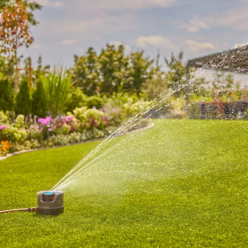 Aspersor circular Gardena AquaPrecise Preto Azul Cinzento 1 unid.