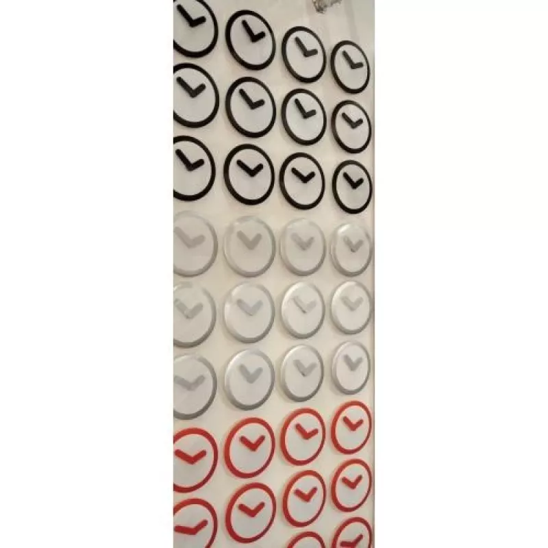 NeXtime Relógio 2615zi Focus, Ø25 cm, relógio de parede, branco/prateado