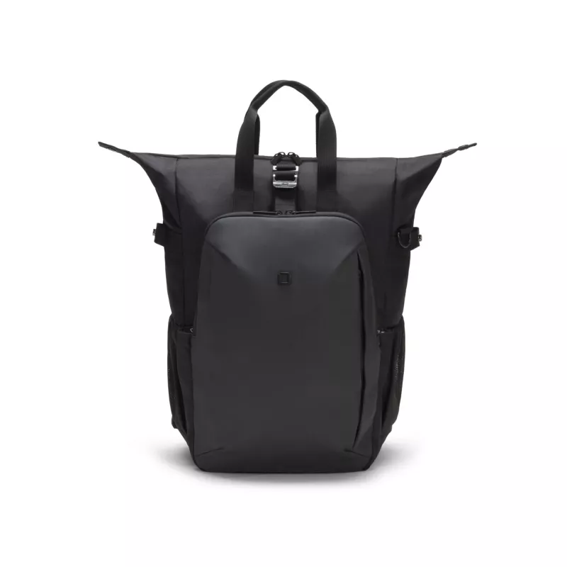 Mochila DICOTA Eco Dual GO 39,6 cm (15,6 polegadas) preta com pega e alça de ombro