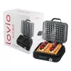 Máquina de waffles Lovio LVWF002BK 1500W preta