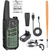 Rádio portátil Baofeng BF-T25E — 16 canais, 2×1400 mAh Li‑Ion, VOX, LCD, verde, conjunto de 2
