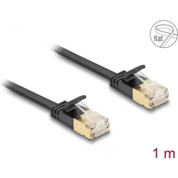 Cabo de rede DeLOCK RJ45 Cat.6A ficha macho para ficha macho U/FTP 1 m preto