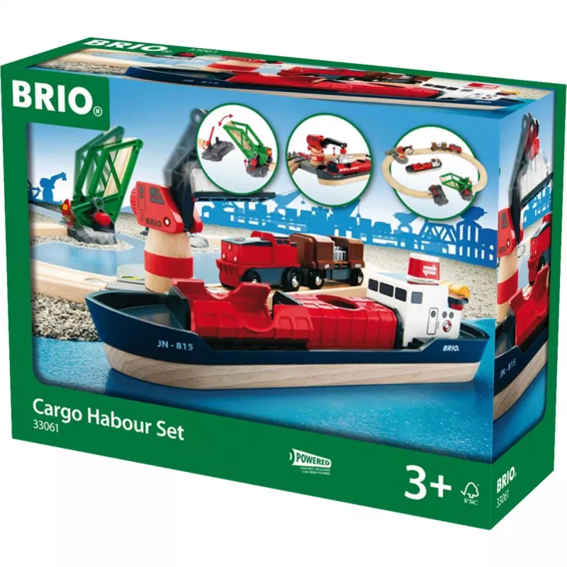 Conjunto porto de contentores World, caminho de ferro