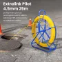 Extralink Pilot 4,5 mm 25 m | Guia de cabos | Fibra de vidro GRP, Ø 4,5 mm, C 25 m, amarelo