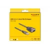 Adaptador de cabo DeLOCK 61400 USB A RS-232 preto
