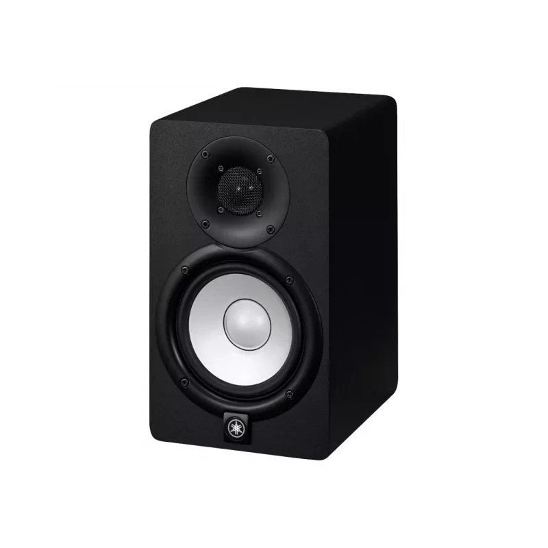 Altifalante de 2 vias YAMAHA HS5 — woofer 5 polegadas, tweeter 1 polegada, 70 W RMS, 54–30000 Hz, com fios, entrada XLR, caixa em MDF