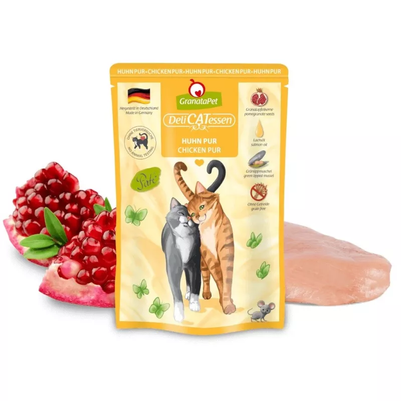 GRANATAPET DeliCATessen frango - comida húmida para gatos - 85 g