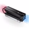 Dissipador para SSD M.2 Jonsbo M.2-7 preto — dissipador passivo para unidades M.2, design plano em alumínio