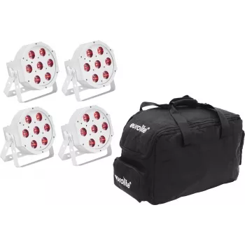 Foco LED EUROLITE SLS-7 HCL 4x branco com softbag