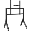Suporte móvel para TV ONKRON TS2081-B para televisores de 70–110 polegadas, preto, suporte de chão em aço com rodas, capacidade de 125 kg, VESA 200x200–1000x800