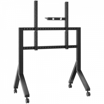 Suporte móvel para TV ONKRON TS2081-B para televisores de 70–110 polegadas, preto, suporte de chão em aço com rodas, capacidade de 125 kg, VESA 200x200–1000x800