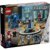 LEGO Marvel Laboratório de Armaria do Homem de Ferro 76315 conjunto de brincar – 384 peças, 5 minifiguras, área de exposição