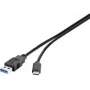 Cabo USB Renkforce RF-3241264 0,15 m USB 3.2 Gen 1 (3.1 Gen 1) USB A USB C preto (RF-3241264)
