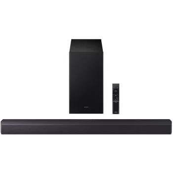 Barra de som Samsung HW-B450F/EN 2.1 canais Bluetooth com subwoofer sem fios, 300 W RMS, Dolby Audio, ARC
