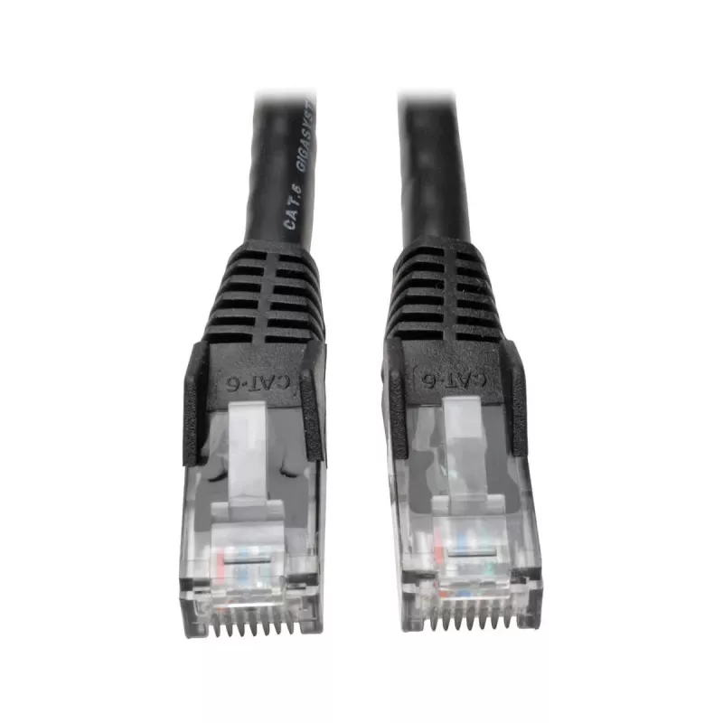 Cabo Ethernet Gigabit Cat6 Snagless Molded (UTP) Eaton Tripp Lite Series (RJ45 M/M), PoE, preto, 1,52 m - cabo de rede - RJ-45 (M) para RJ-45 (M) - 1,52 m - UTP - CAT 6 - Molded