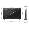 Sharp 32HF2265E TV 81,3 cm (32 polegadas) HD Smart TV WLAN preto