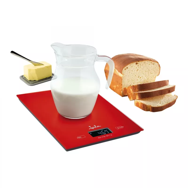 Balança de cozinha eletrónica JATA Mod. 729R vermelha
