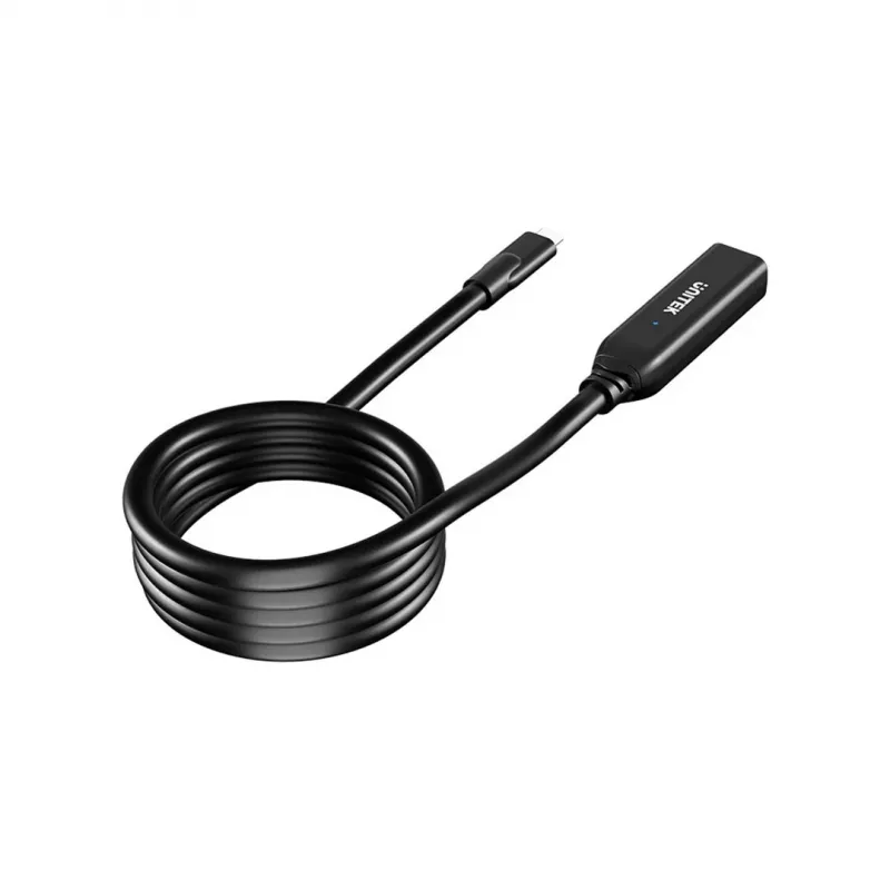 Cabo de extensão Unitek U1335ABK01 USB-C macho para fêmea, 10 Gbit/s, 5 m, preto