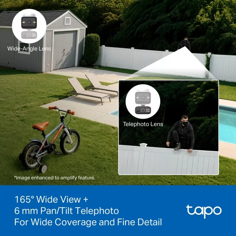 TP-Link Tapo C645D KIT, câmara sem fios com rotação/inclinação alimentada por energia solar, 3MP