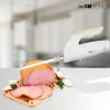 Faca elétrica CLATRONIC EM 3062, cortador de alimentos manual, branco, lâminas de aço inoxidável, 160 W