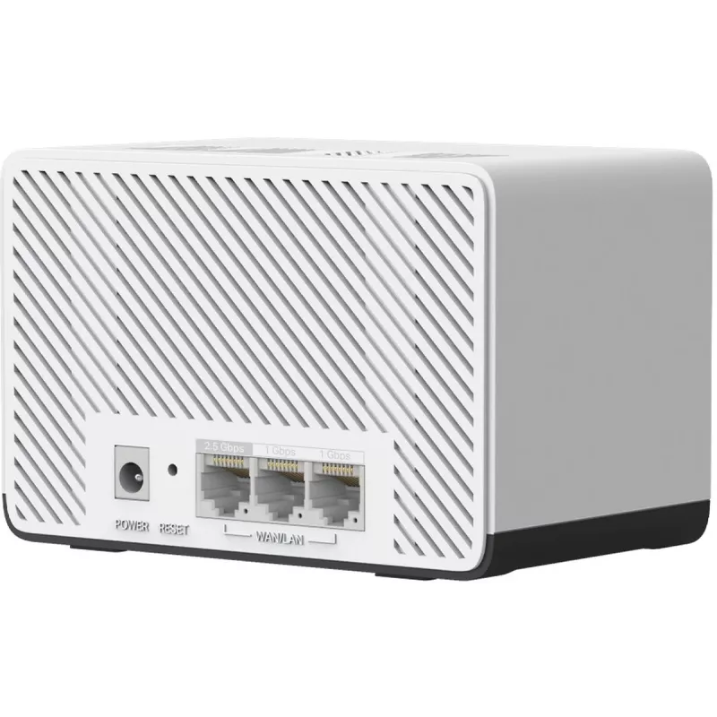 Sistema Mesh MERCUSYS Halo H27BE Dual-Band Wi‑Fi 6, pack de 2, 3x LAN, 3568 Mbit/s, antenas internas, branco