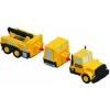 Conjunto de veículos Popular Playthings Mix or Match Vehicles Construction preto amarelo