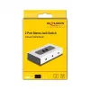 Comutador de áudio DeLOCK 88061 preto cinzento 3,5 mm entrada saída