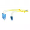 Synergy 21 cabo patch de fibra ótica 2 fibras 0,5 m LC-SC 9/125 µm OS2 AD 2 mm bainha flexível de proteção contra dobras - fibra monomodo - 0,5 m