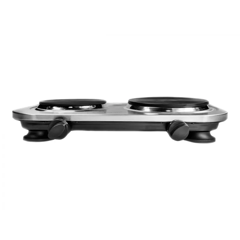 Camry CR 6511 fogão independente preto, aço inoxidável elétrico
