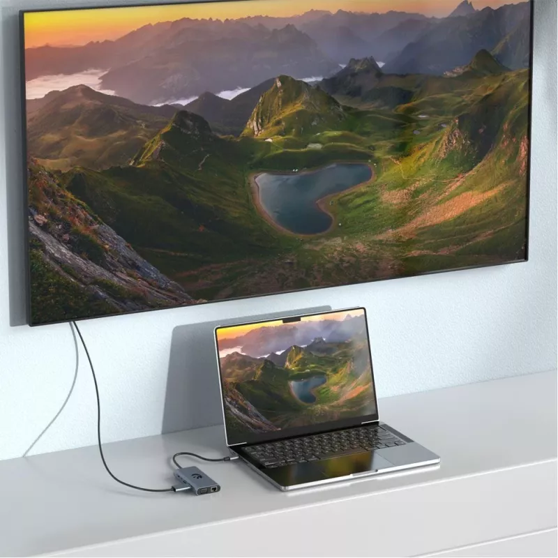 Adaptador USB-C 11-em-1 Hawk HW-HUB1101 — hub multiporta com 11 ligações