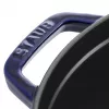 Cocotte redonda de ferro fundido Staub 24 cm Azul-escuro