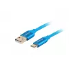 Cabo USB-A para USB-C LANBERG CA-USBO-22CU-0005-BL, USB 2.0, 0,5 m, azul, ficha macho–ficha macho