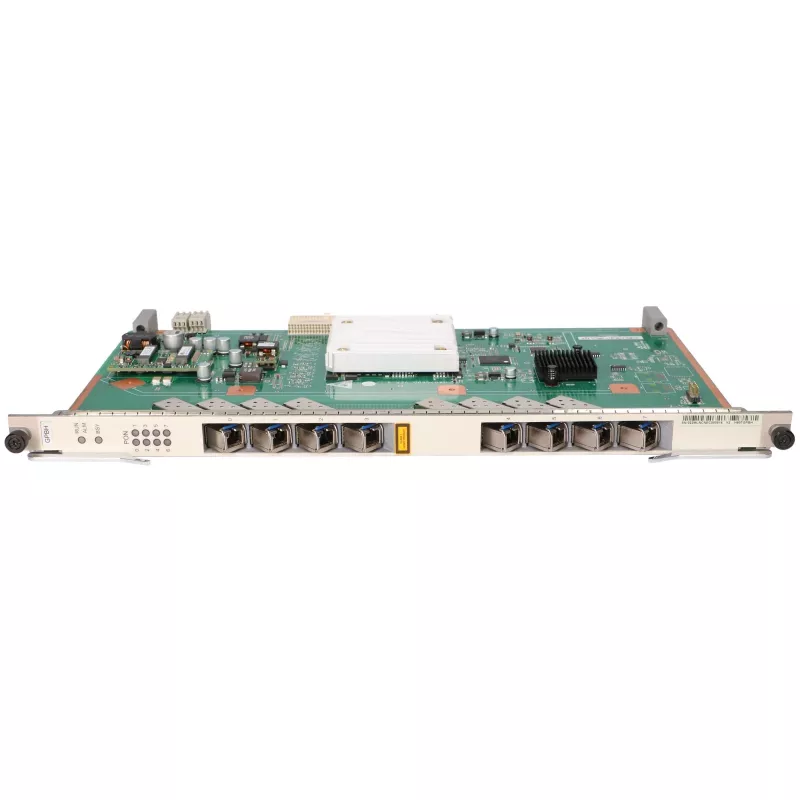 Optical Network Terminal HUAWEI H807GPBH — placa GPON com 8× portas GPON 2.5G e slot SFP