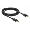 Delock - Cabo DisplayPort - DisplayPort (M) para DisplayPort (M) - 3 m - com bloqueio - preto