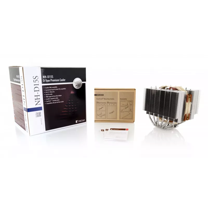 Sistema de arrefecimento para computador Noctua NH-D15S dissipador de CPU 14 cm cobre, metálico